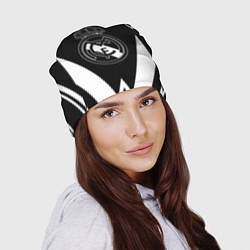 Шапка Real Madrid геометрия спорт, цвет: 3D-принт — фото 2