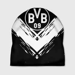 Шапка Borussia белые краски линии, цвет: 3D-принт