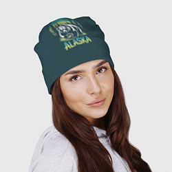 Шапка Огромный медведь на фоне леса, цвет: 3D-принт — фото 2