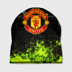 Шапка Манчестер Юнайтед кислотные краски, цвет: 3D-принт