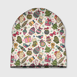 Шапка Новогодний паттерн, цвет: 3D-принт