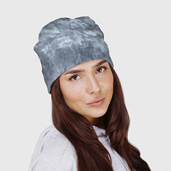 Шапка Абстракция - gray-blue, цвет: 3D-принт — фото 2