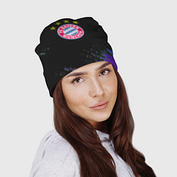 Шапка Бавария Мюнхен краски текстура, цвет: 3D-принт — фото 2