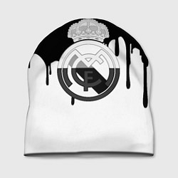 Шапка Реал Мадрид жидкие краски текстура, цвет: 3D-принт