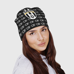Шапка Juventus sport pattern, цвет: 3D-принт — фото 2