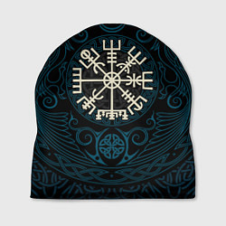 Шапка Вегвизир и вороны Одина как орнамент, цвет: 3D-принт