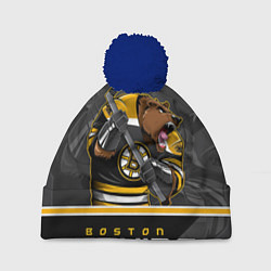 Шапка c помпоном Boston Bruins