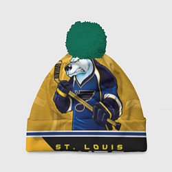 Шапка c помпоном St. Louis Blues