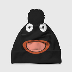 Шапка с помпоном Mr Popo Face, цвет: 3D-черный