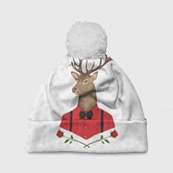 Шапка c помпоном Christmas Deer