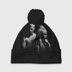 Шапка с помпоном Die Antwoord: Black, цвет: 3D-черный