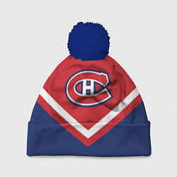 Шапка с помпоном NHL: Montreal Canadiens, цвет: 3D-тёмно-синий