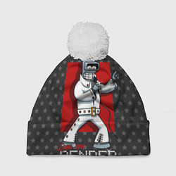 Шапка с помпоном Bender Presley, цвет: 3D-белый