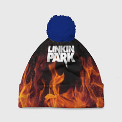 Шапка с помпоном Linkin Park: Hell Flame, цвет: 3D-тёмно-синий