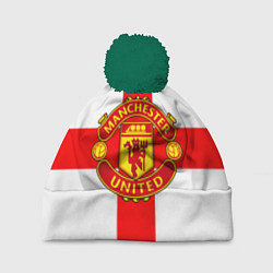 Шапка с помпоном Manchester Utd: England, цвет: 3D-зеленый