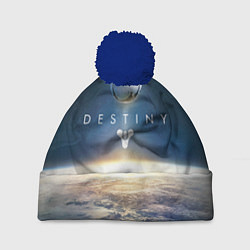Шапка с помпоном Destiny 11, цвет: 3D-тёмно-синий