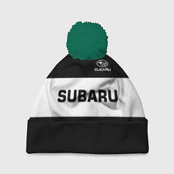 Шапка с помпоном Subaru: Black Sport, цвет: 3D-зеленый