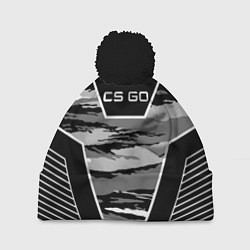 Шапка c помпоном CS:GO Grey Camo