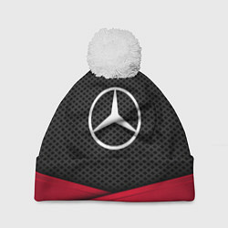 Шапка c помпоном Mercedes Benz: Grey Carbon