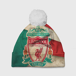 Шапка с помпоном FC Liverpool: Old Style цвета 3D-белый — фото 1
