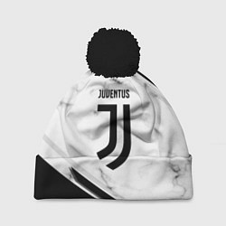 Шапка с помпоном Juventus, цвет: 3D-черный