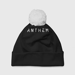 Шапка с помпоном ANTHEM: Black Style, цвет: 3D-белый