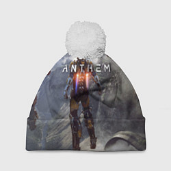 Шапка с помпоном ANTHEM, цвет: 3D-белый