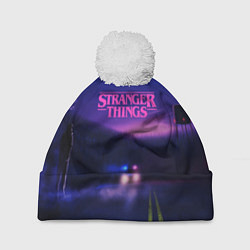 Шапка с помпоном Stranger Things: Neon Road, цвет: 3D-белый