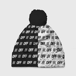 Шапка c помпоном Off-White: Black & White