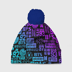 Шапка c помпоном BTS Logos