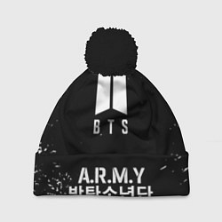 Шапка с помпоном BTS ARMY, цвет: 3D-черный