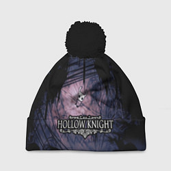 Шапка с помпоном HOLLOW KNIGHT, цвет: 3D-черный