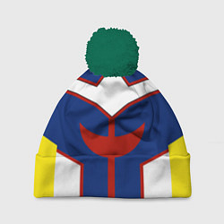 Шапка с помпоном ALL MIGHT MY HERO ACADEMIA MHA МОЯ ГЕРОЙСКАЯ АКАДЕ, цвет: 3D-зеленый