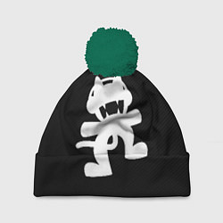 Шапка с помпоном MONSTERCAT, цвет: 3D-зеленый
