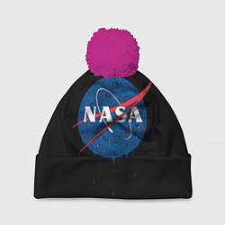 Шапка c помпоном NASA Краски