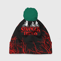 Шапка с помпоном STRANGER THINGS, цвет: 3D-зеленый