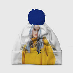 Шапка с помпоном BILLIE EILISH, цвет: 3D-тёмно-синий