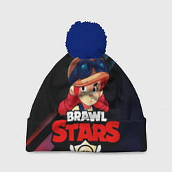 Шапка с помпоном Brawl Stars - Jessie, цвет: 3D-тёмно-синий