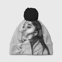 Шапка с помпоном Ariana Grande Ариана Гранде, цвет: 3D-черный