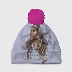 Шапка с помпоном Ariana Grande Ариана Гранде, цвет: 3D-малиновый