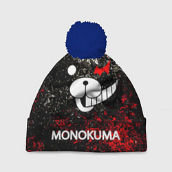 Шапка с помпоном MONOKUMA, цвет: 3D-тёмно-синий