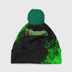 Шапка с помпоном Terraria, цвет: 3D-зеленый