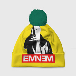 Шапка с помпоном Eminem, цвет: 3D-зеленый