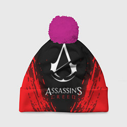 Шапка с помпоном Assassin’s Creed, цвет: 3D-малиновый