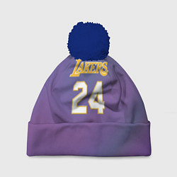 Шапка с помпоном Los Angeles Lakers Kobe Brya, цвет: 3D-тёмно-синий
