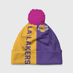 Шапка c помпоном LA LAKERS