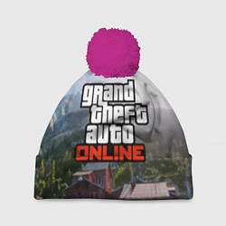 Шапка с помпоном GTA Online, цвет: 3D-малиновый