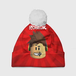 Шапка с помпоном ROBLOX, цвет: 3D-белый