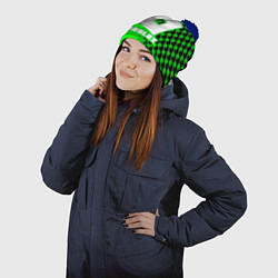Шапка с помпоном Roblox, цвет: 3D-тёмно-синий — фото 2