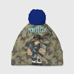 Шапка c помпоном Roblox 23 February Camouflage